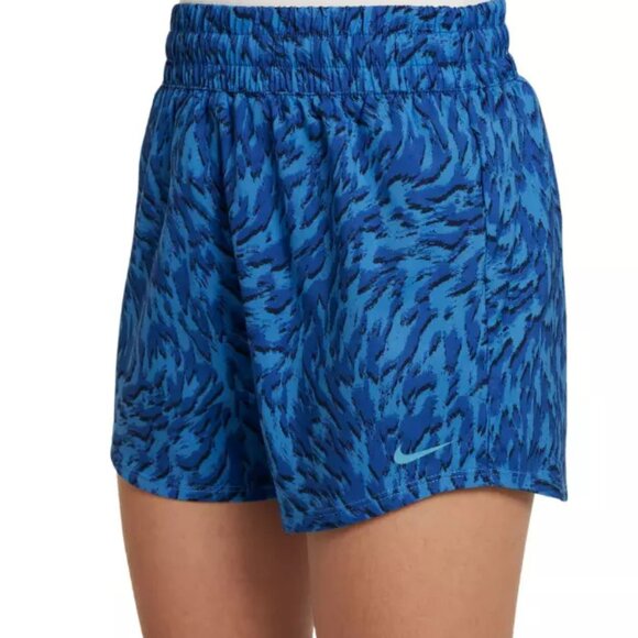 Nike Girls Size XS One Woven High Rise Printed Shorts FQ4527-435 - Picture 1 of 4